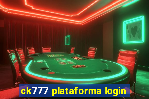 ck777 plataforma login